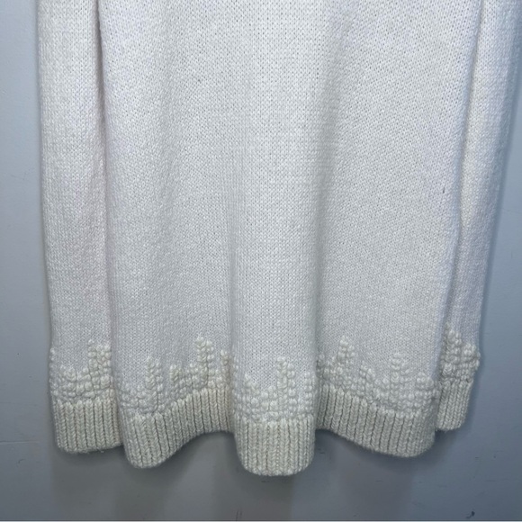 Anthropologie Sleeping On Snow Embroidered Mockneck Pullover Sweater Size XL - Picture 8 of 16